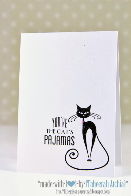 I Think You're The Cat's Pyjamas - Greetings Card - Humour - Cats