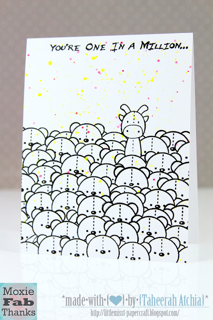 One-In-A-Million Cute Bear card by Taheerah Atchia