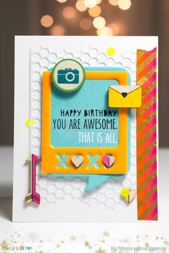 Happy Birthday You Are Awesome Card by Taheerah Atchia