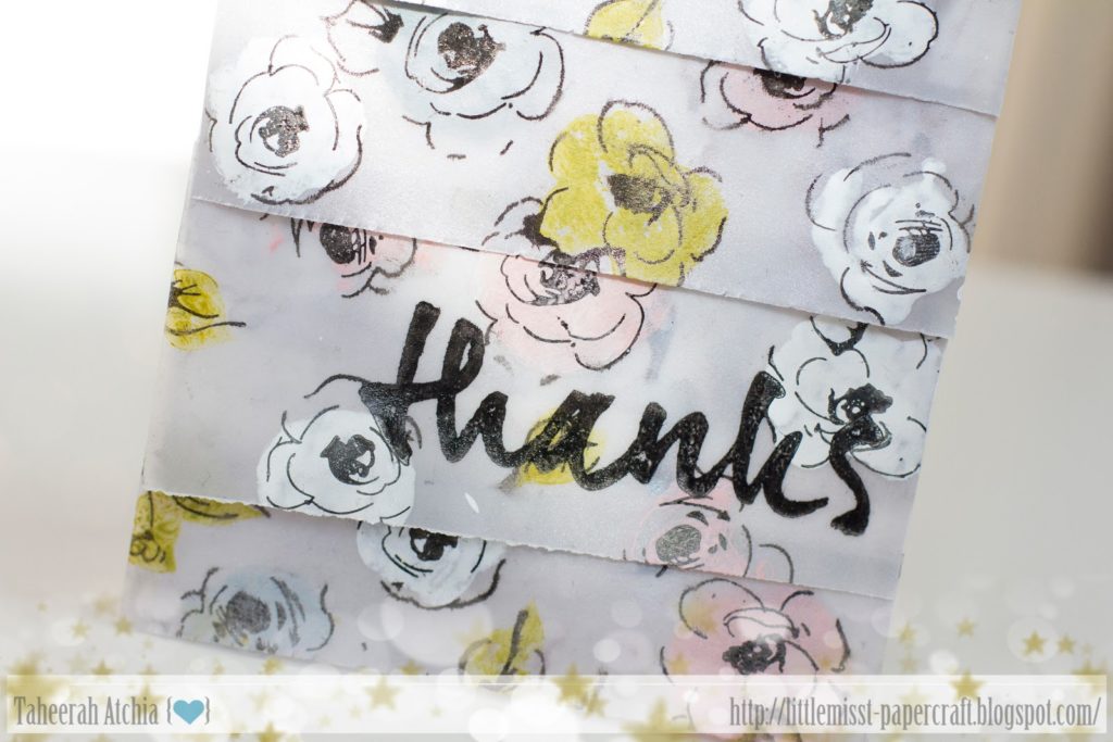 Floaty Floral Thanks Card by Taheerah Atchia