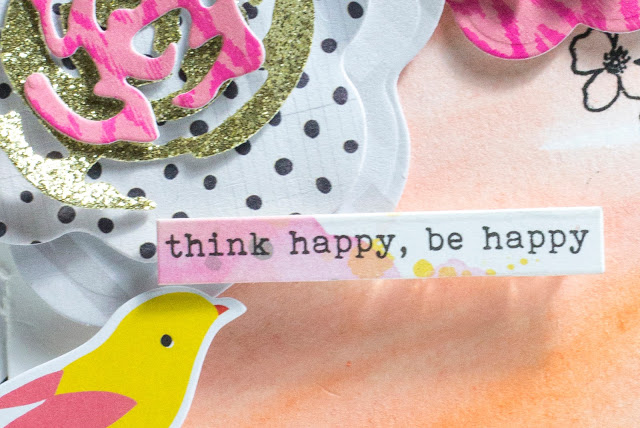 Close-Up of Think Happy Be Happy card by Taheerah Atchia