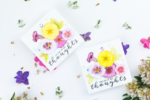 Watercoloured & Stamped Petunias Card Tutorial