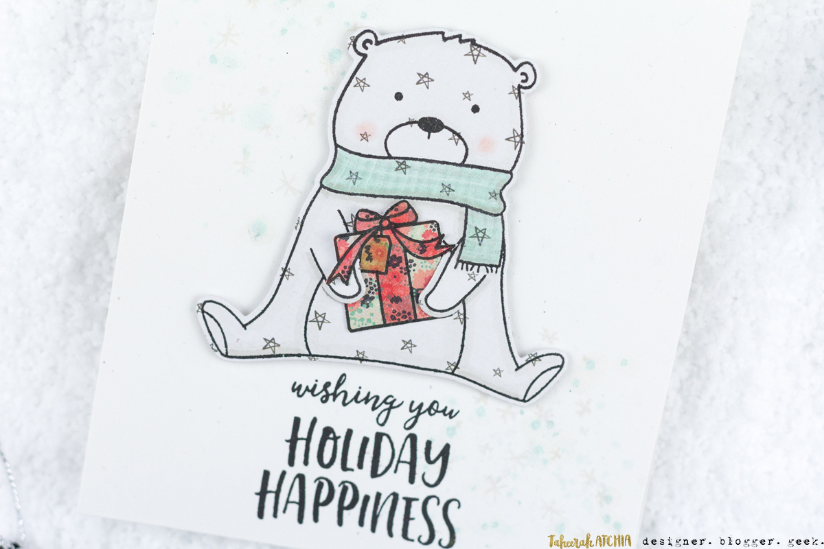Beary Merry Holiday Happiness Card by Taheerah Atchia