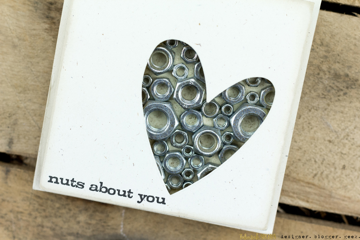 Quick & Easy Valentines Cards for Guys - Nuts About You Card by Taheerah Atchia